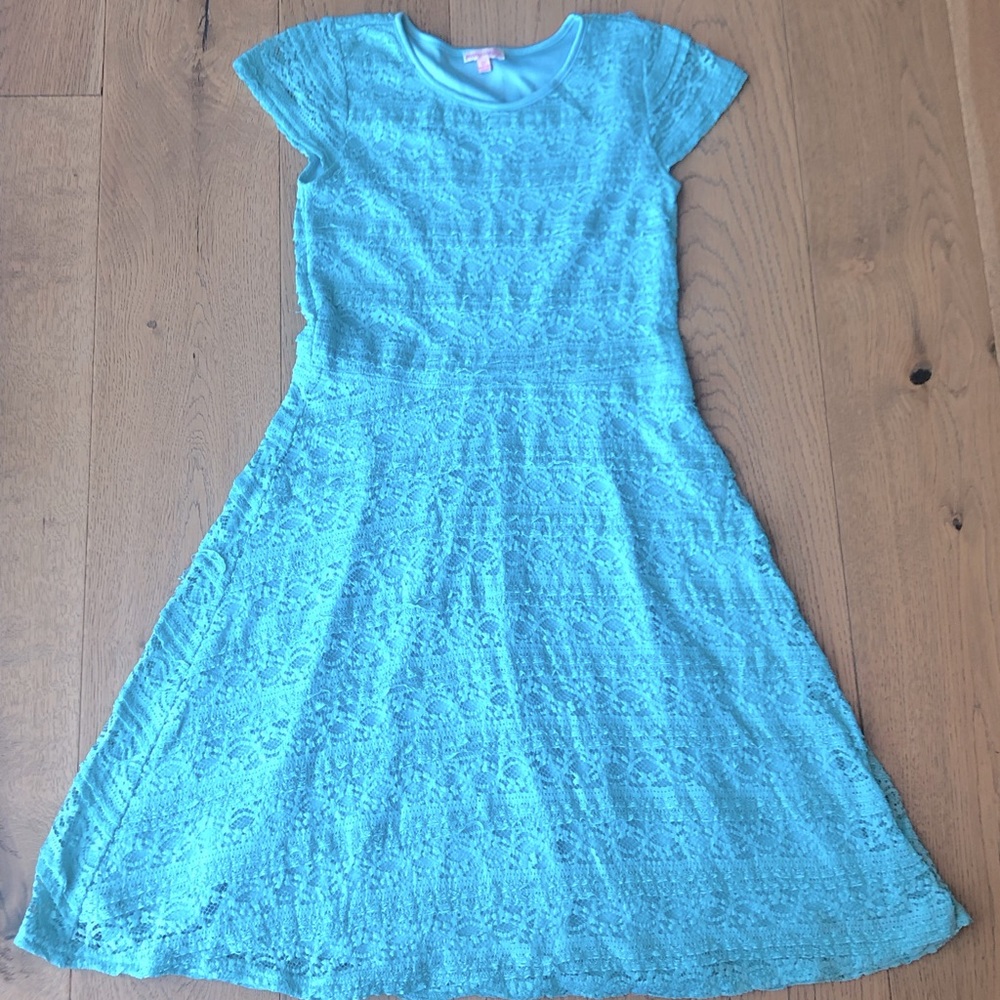 Kids Light Blue Lace Dress L